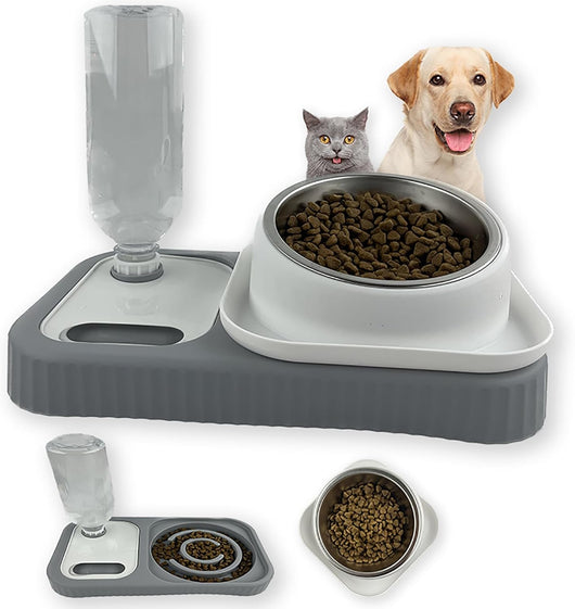 Comedero y Bebedero Elevado para Mascotas con Dispensador Automático - Image 3