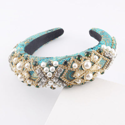 Diadema Barroca Voluminosa con Esponja Estilo Europeo - Image 2