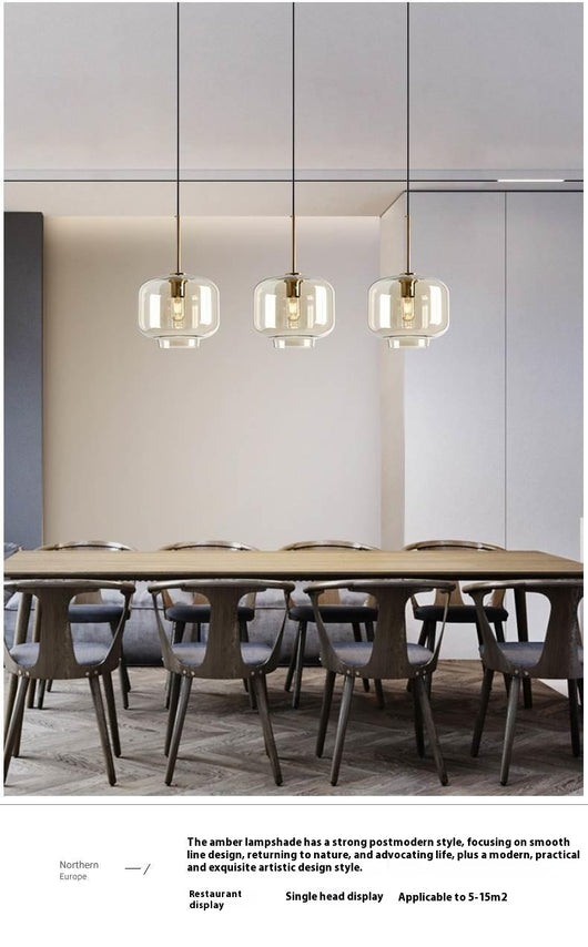 Lámpara Vintage de Cristal para Restaurante y Dormitorio - Image 17