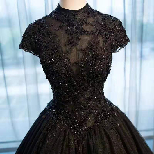 Falda Tutú de Encaje Negro Cuello Alto para Disfraz - Image 8