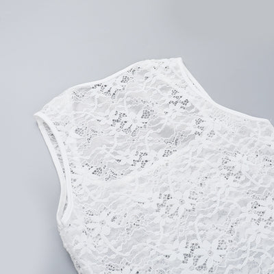 Top Encaje Espalda Descubierta con Tirantes Ajustables - Image 19