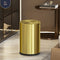 Large Metal Trash Can with Lid for Living Room, Bedroom, and Kitchen