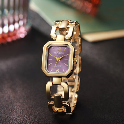 Reloj Cuadrado Elegante para Mujer con Pulsera Corazón - Image 23