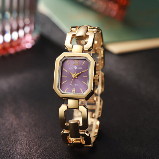 Reloj Cuadrado Elegante para Mujer con Pulsera Corazón - Image 23