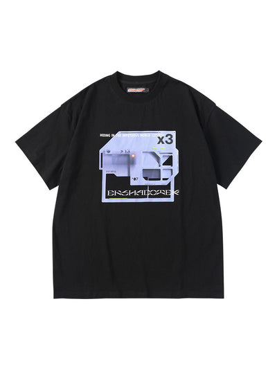 Camiseta Estampada de Algodón con Manga Corta - Image 4