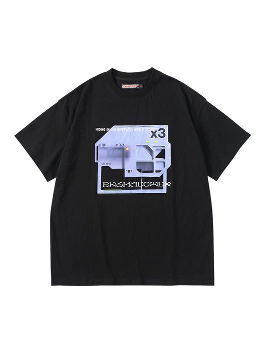 Camiseta Estampada de Algodón con Manga Corta - Image 4