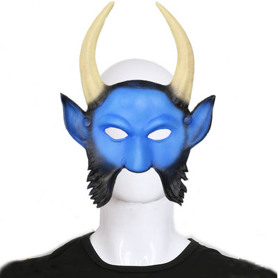 Máscara de Demonio con Cuernos para Halloween - Rostro Fantasmal Aterrador - Image 6