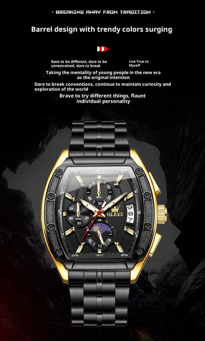 Reloj de Hombre con Correa de Acero y Esfera Luminosa - Image 15