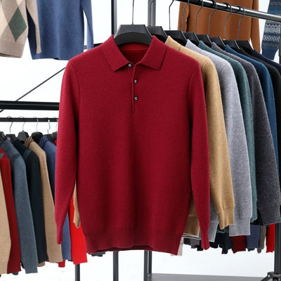 Polo Cuello Vuelto de Punto Manga Larga para Hombre - Image 16