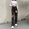 Jeans Casual Rotos con Bordes Crudos para Mujer - Estilo Trendy y Sexy