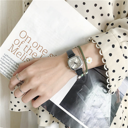 Reloj Cuadrado Retro Literario de Temperamento Elegante - Image 20