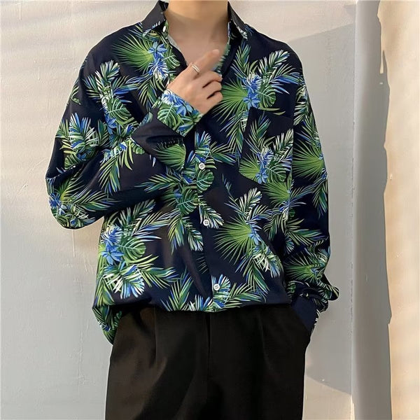 Camisa Casual de Manga Larga Estilo Retro para Niños