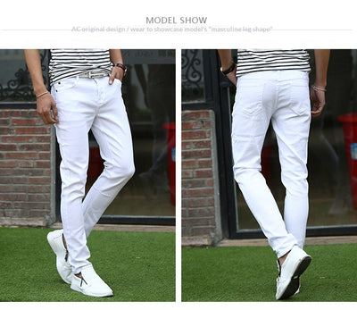 Pantalones Slim Fit Elásticos con Corte Tobillero para Hombre - Image 11