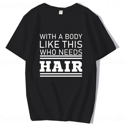 Camiseta Manga Corta Algodón Estampada Letras Inglesas Talla Grande Hombre - Image 6