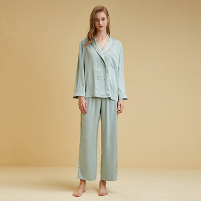 Pijama Largo de Seda Hielo Premium - Conjunto Elegante y Transpirable - Image 4