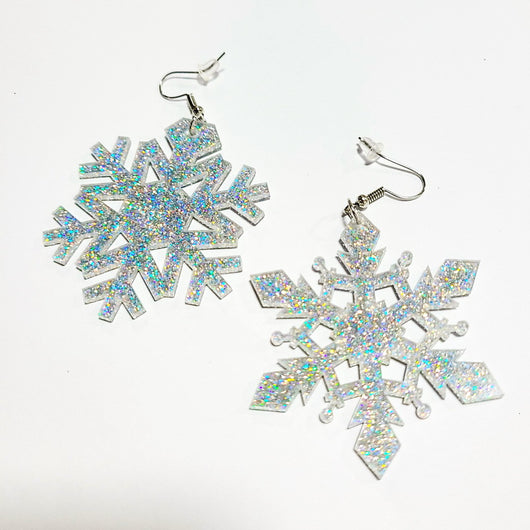 Aretes Colgantes Edelweiss en Plata para Navidad - Image 10