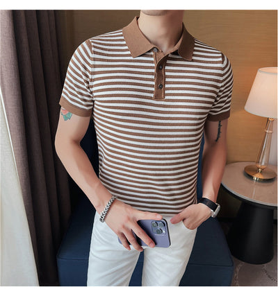 Camiseta Casual Hombre Tejida Elástica y Transpirable - Image 11