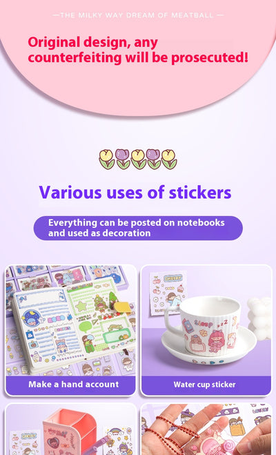 200 Stickers Impermeables para Tienda de Campaña con Diseño Cartoon - Image 13