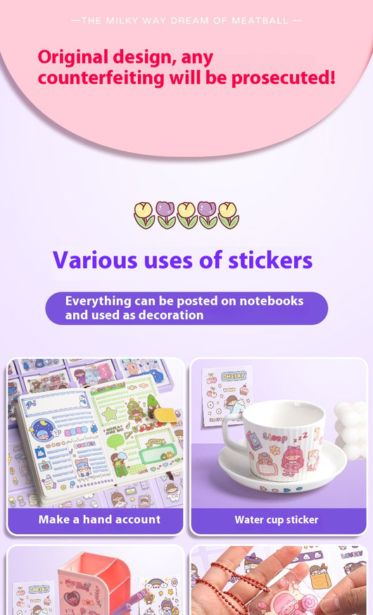 200 Stickers Impermeables para Tienda de Campaña con Diseño Cartoon - Image 13