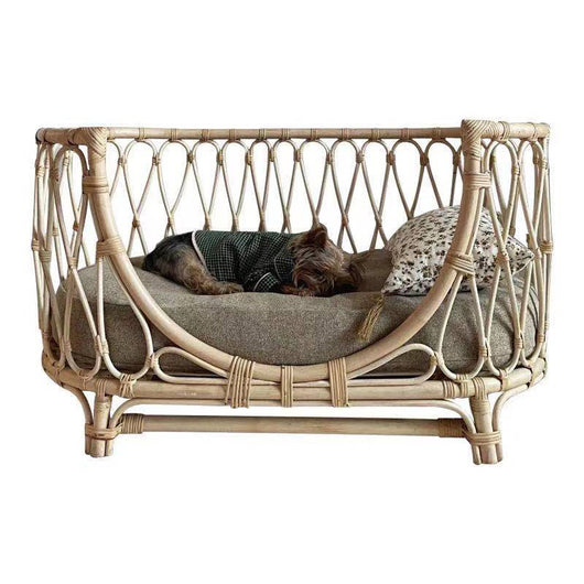 Cama para Mascotas de Ratán Tejido a Mano - Sofá Cómodo para Perros - Image 6