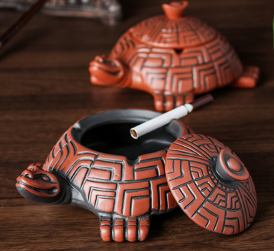 Cenicero de Arena Púrpura con Tapa y Juego de Té Práctico - Image 8