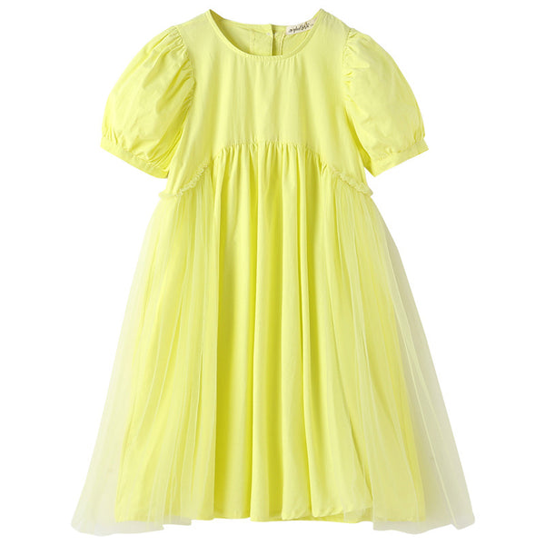 Vestido Niña Verano Algodón Falda Larga Bajo la Rodilla - Image 3