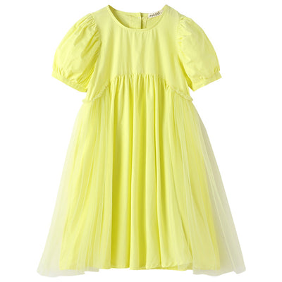 Vestido Niña Verano Algodón Falda Larga Bajo la Rodilla - Image 3