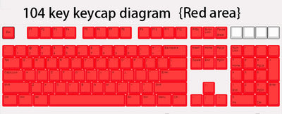 Keycaps PBT Translúcidos con Tinte Penetrante - Juego 104 Teclas - Image 12