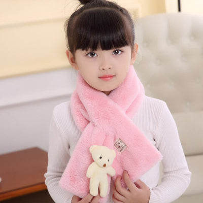 Bufanda Tejida Roja para Niña - Cuello Cálido y Protección contra el Viento - Image 3