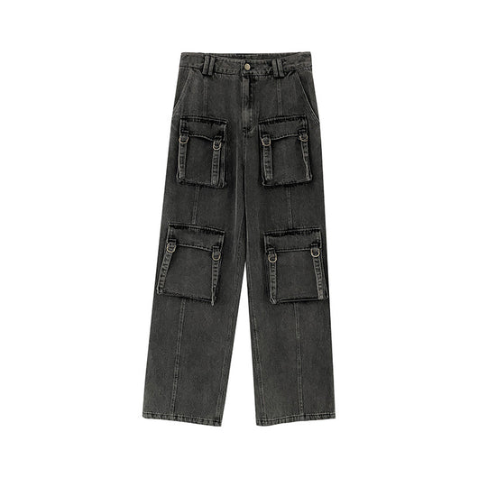 Pantalones Vaqueros de Trabajo con Múltiples Bolsillos para Mujer - Image 4