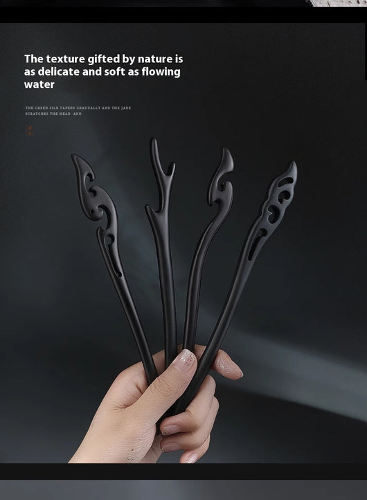Pasador de Cabello Estilo Han Antiguo en Madera - Accesorio Tradicional Chino - Image 21