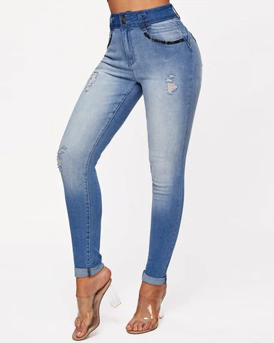 Pantalones Skinny Degradados para Mujer - Image 5