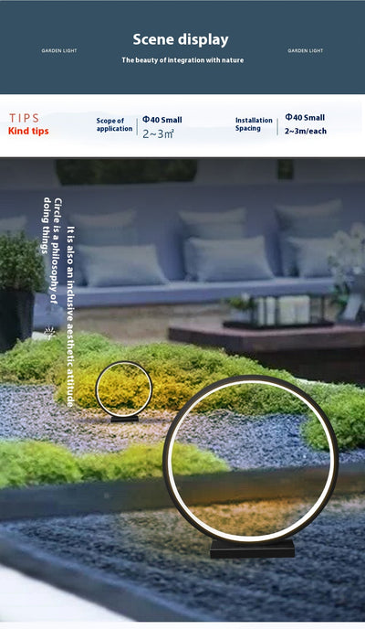 Lámpara de Jardín Redonda Impermeable para Exteriores - Iluminación Moderna - Image 19