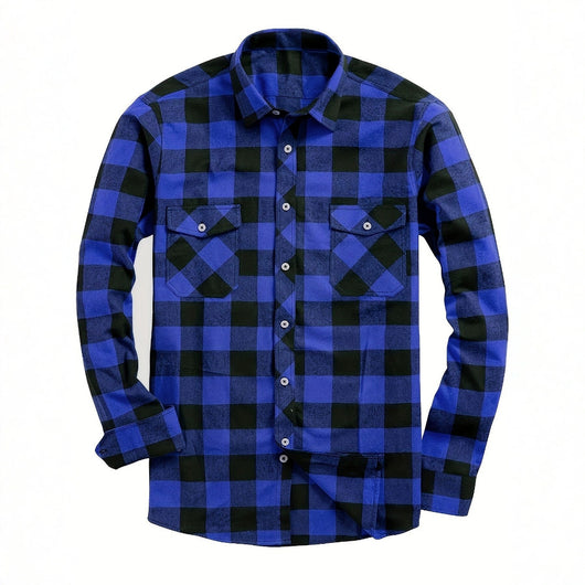 Camisa de Franela a Cuadros para Hombre - Uso Todo el Año - Image 4