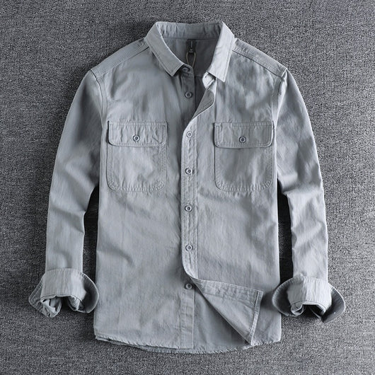 Camisa Overol Manga Larga con Diseño Moderno para Hombre - Image 19