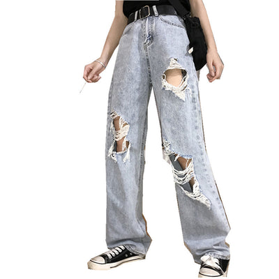 Pantalones Rectos Oversize de Cintura Alta para Hombre - Image 5