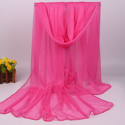 Foulard Largo de Gasa para Mujer - Protección Solar y Estilo Versátil - Image 34
