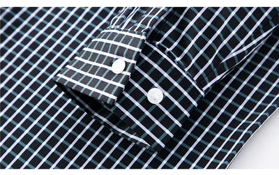 Camisa de Cuadros Manga Larga para Hombre - Primavera y Otoño - Image 13
