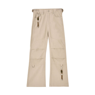 Pantalones Khaki Plisados de Corte Recto Cómodos y Versátiles - Image 2