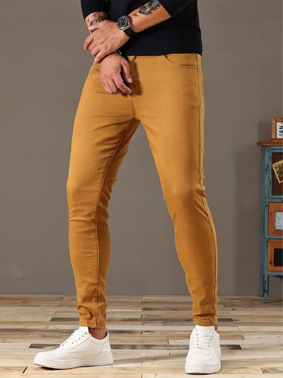 Pantalones Vaqueros Elásticos Estilo Biker para Hombre - Image 6