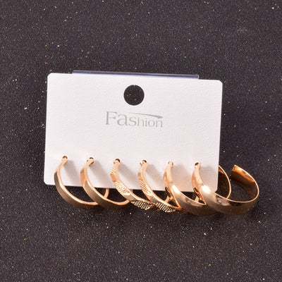 Set de Aretes Cuadrados en Aleación Metálica - Image 42