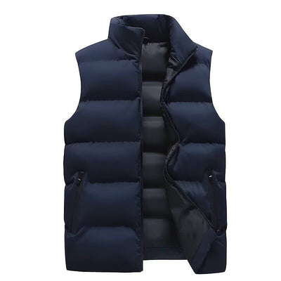Chaleco Cardigan Slim Fit con Cuello Alto y Cierre - Abrigo Térmico Casual - Image 7