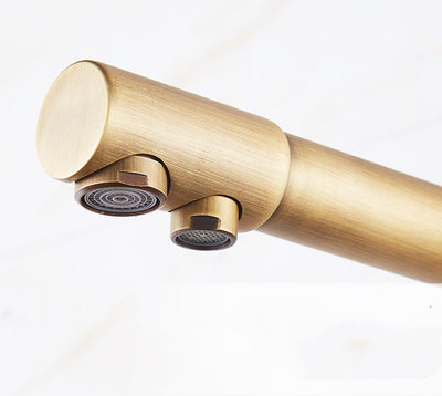 Grifo Giratorio de Cobre para Lavaplatos con Control de Agua Fría y Caliente - Image 8