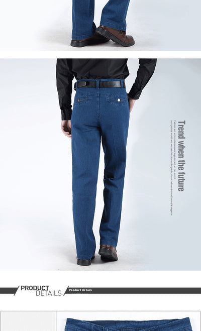 Pantalones Hombre Talla Grande Cintura Alta Corte Recto - Image 11