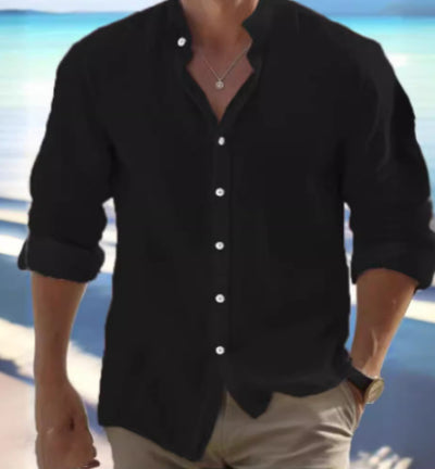 Camisa de Lino para Hombre - Diseño Fresco para Playa y Verano - Image 19