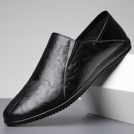 Zapatos de Cuero para Hombre Blanco - Estilo Moderno y Versátil - Image 4