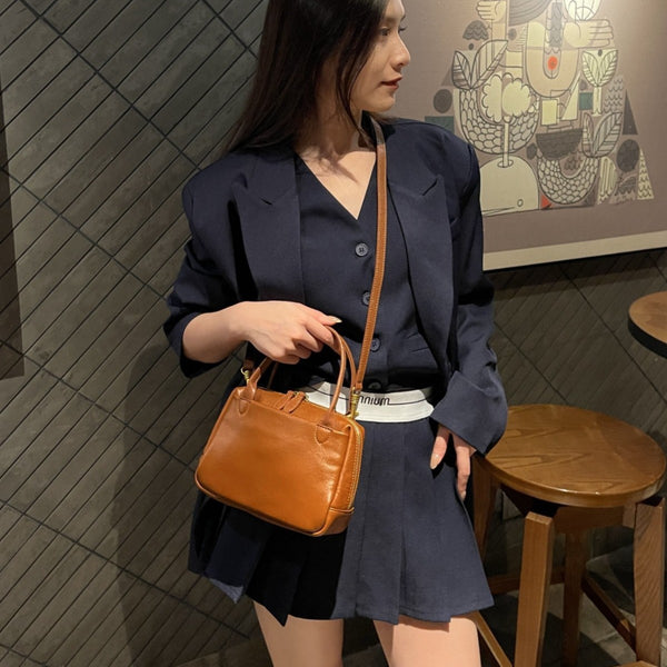 Bolso Crossbody Casual con Cierre de Cremallera para Mujer