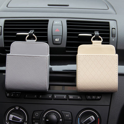 Organizador de Auto con Bolsa Colgante y Compartimentos para Salidas de Aire
