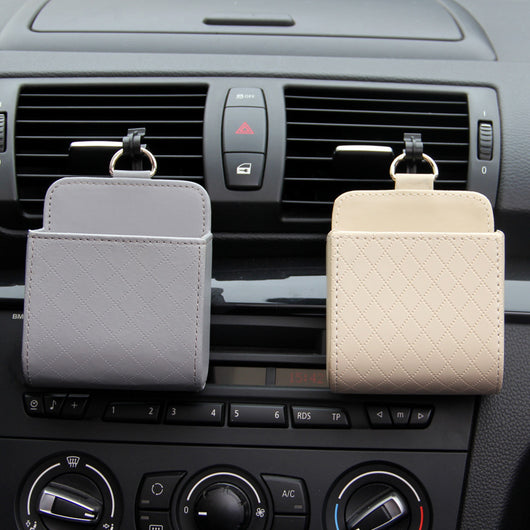 Organizador de Auto con Bolsa Colgante y Compartimentos para Salidas de Aire