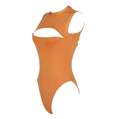 Jumpsuit Mujer Verano Cuello Redondo Sin Mangas Color Liso - Image 5